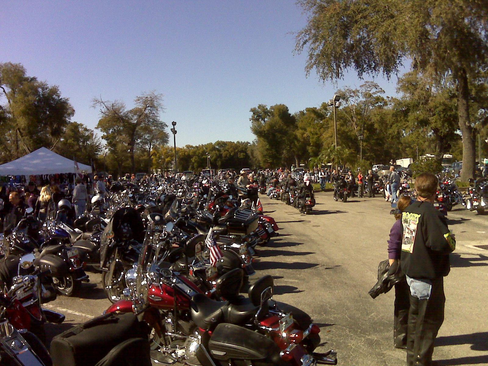 Bikes at the Chrome Angels Pink Ribbon breast cancer event
