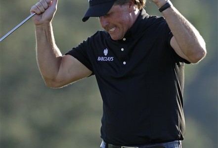 Masters Golf - Phil Mickelson and Amy Mickelson